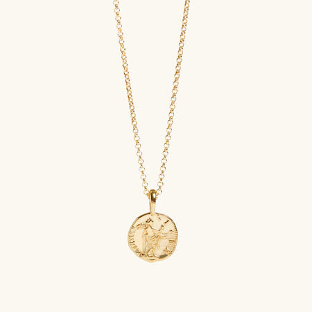 Venus Coin Necklace Gold